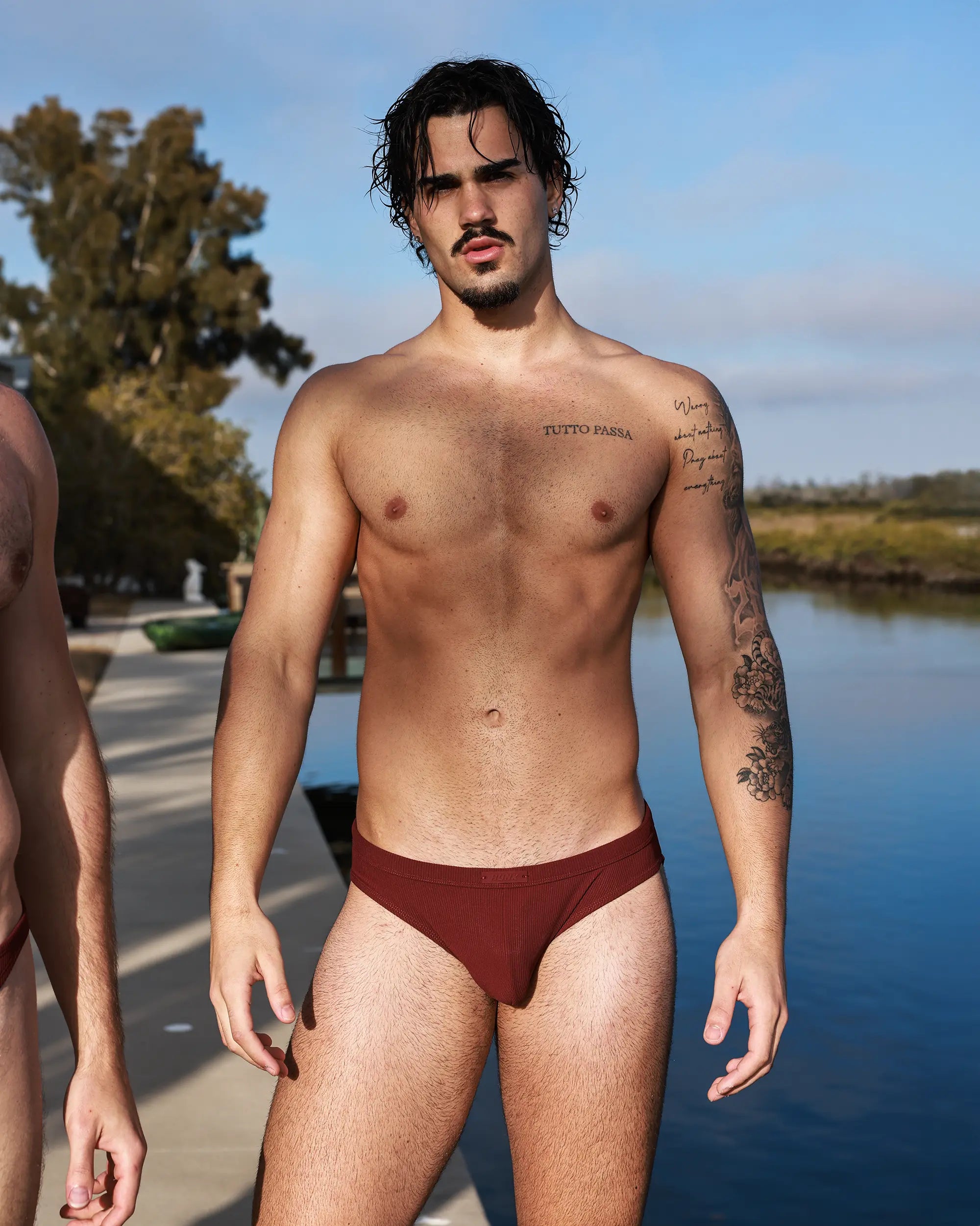 Driftwood + Cinder Swim Brief Duo
