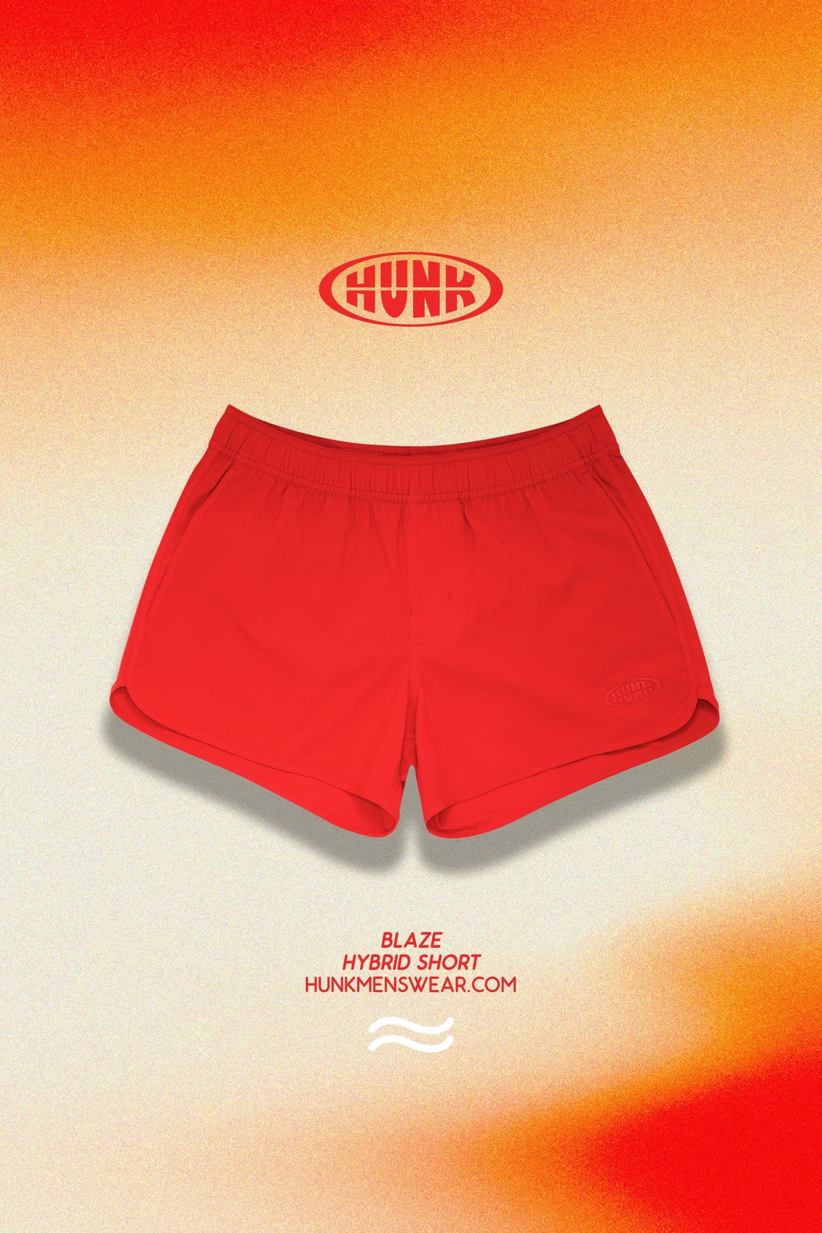 Short Hybride 3" Blaze - coloris Blaze