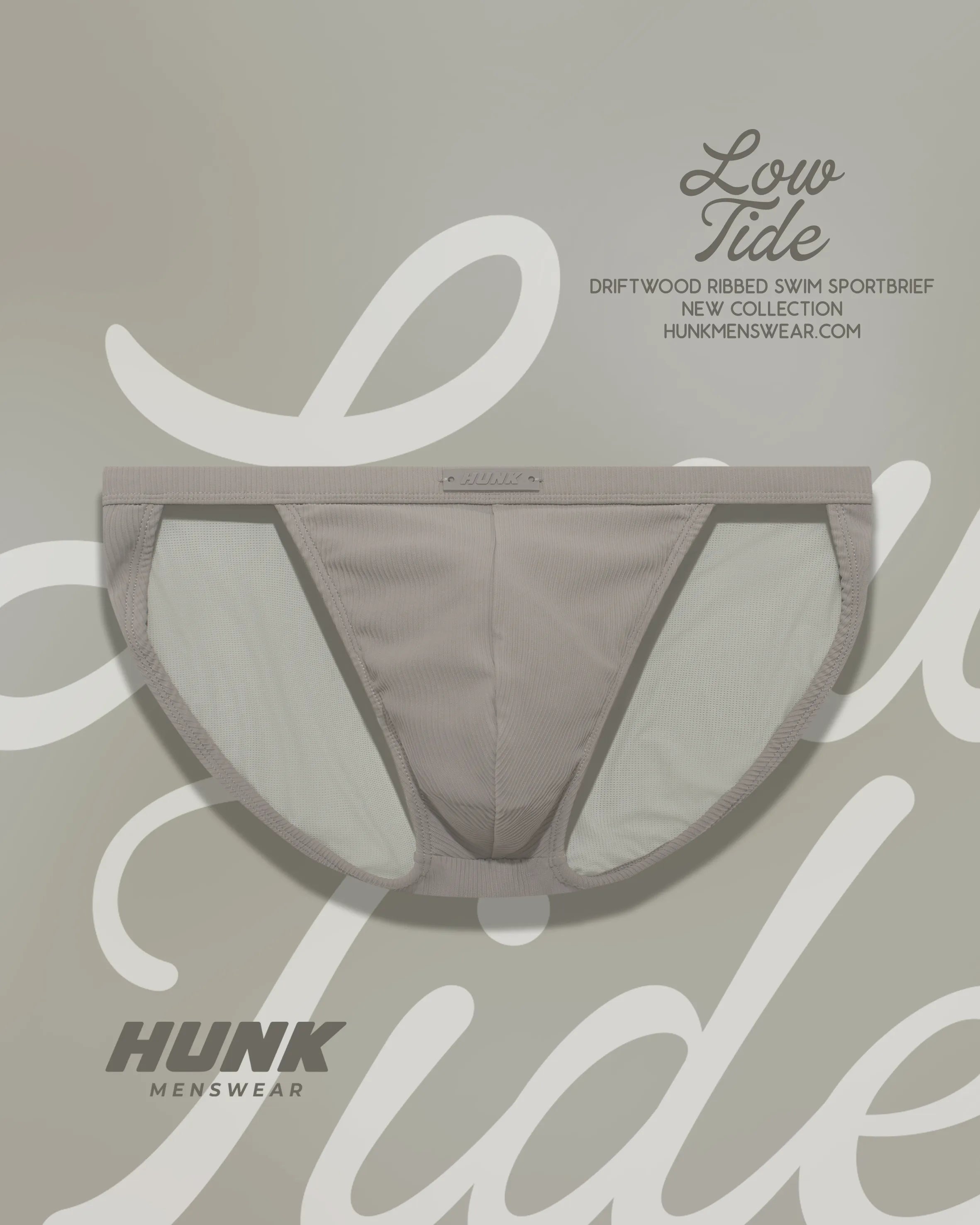 Driftwood Ribbed Swim Sport Brief