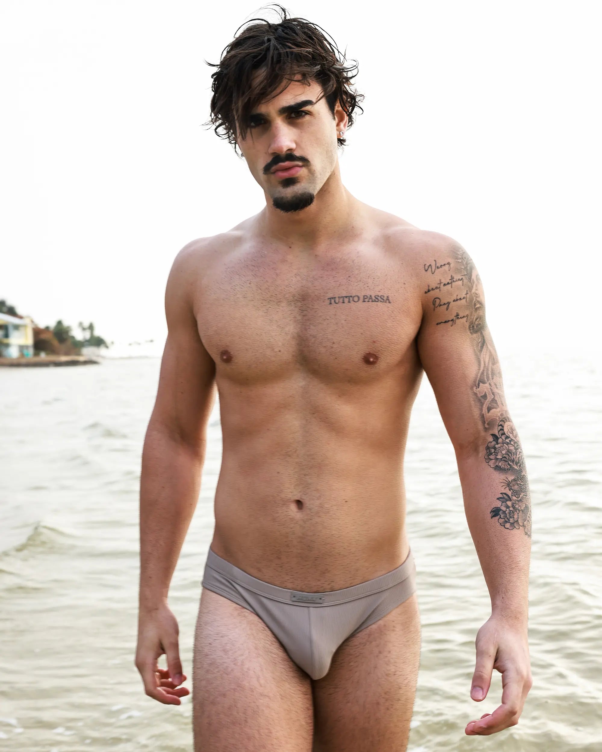 Driftwood Ribbed Swim Brief