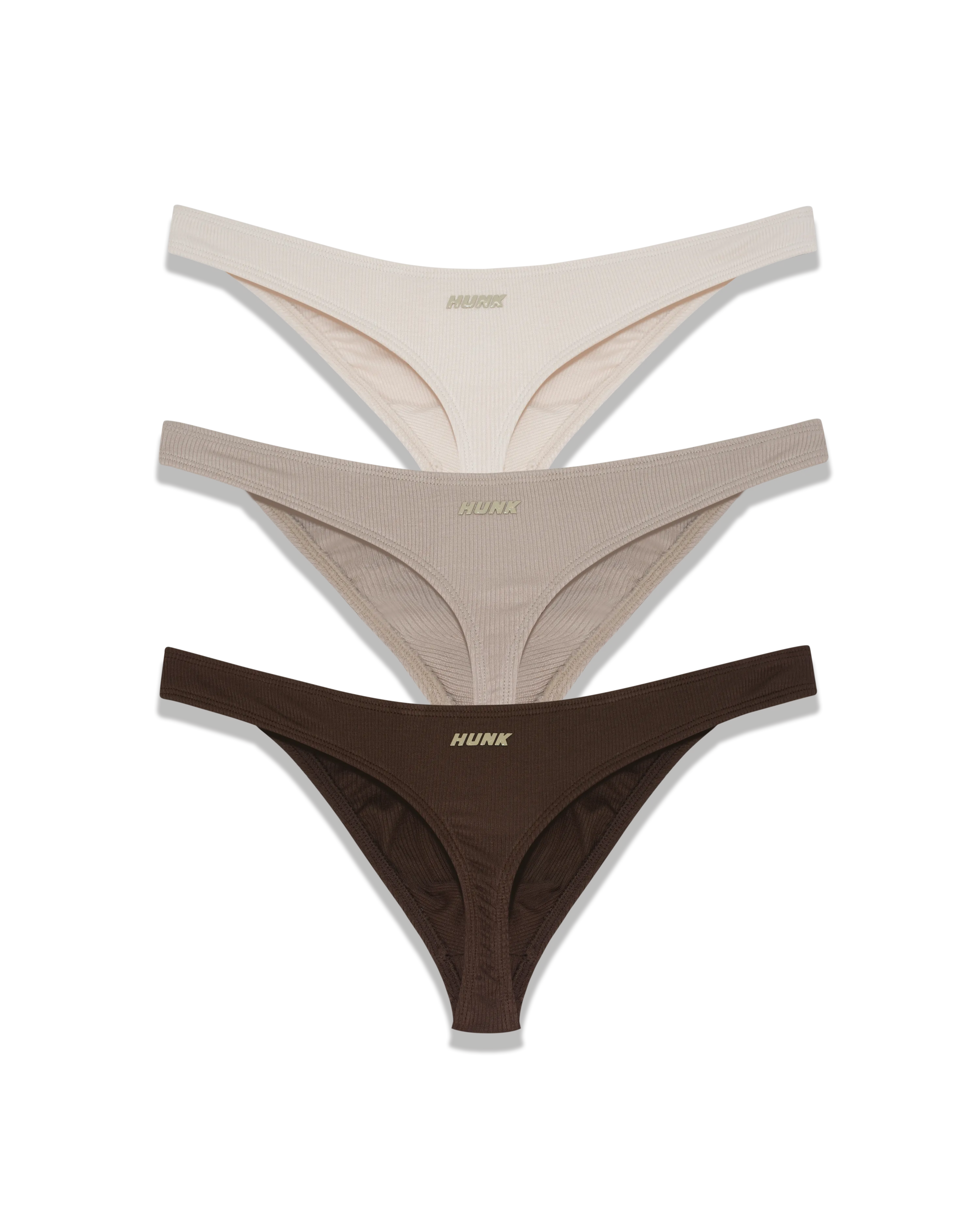 Espresso 3-Pack Thongs